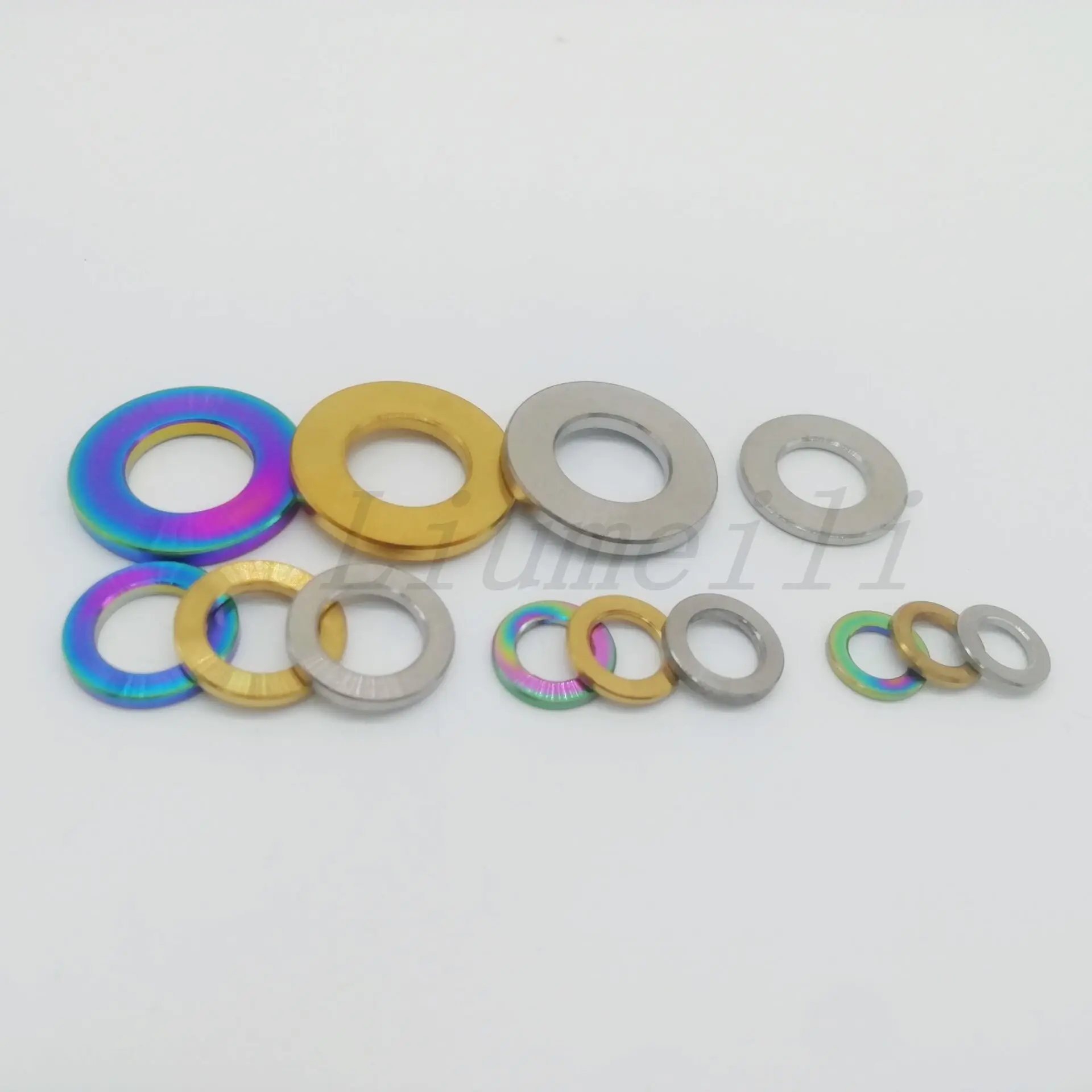 Liumeili Titanium Ti M5 M6 M8 M10 Titanium Spacer Washer for DIN912 Bolt Screw