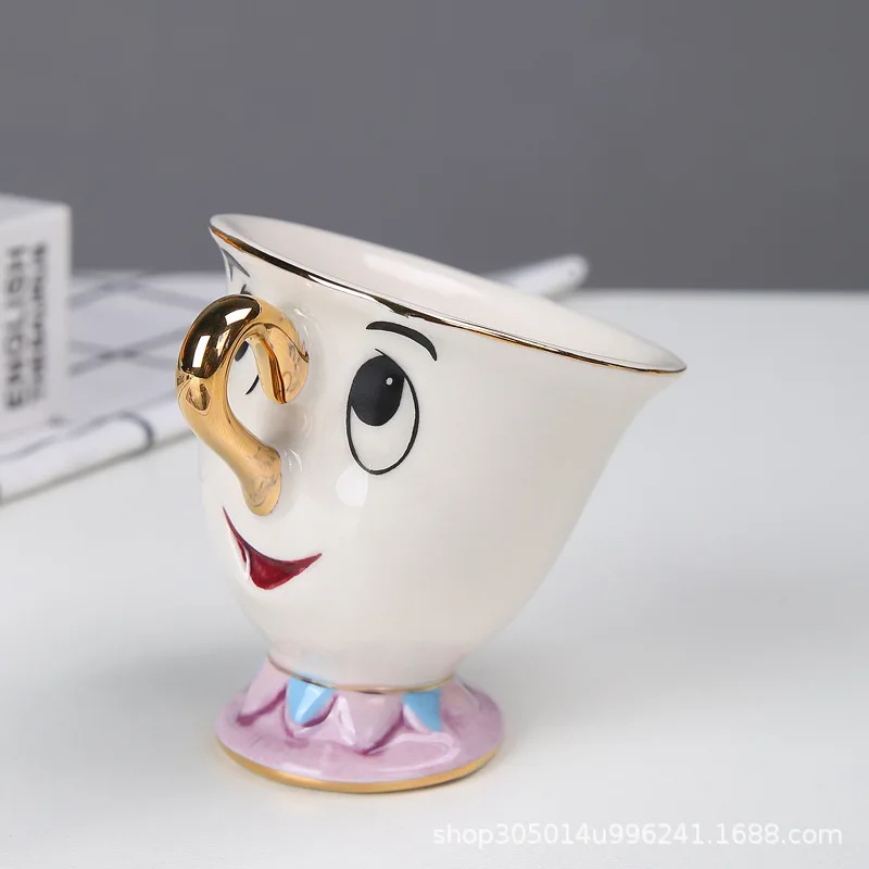 New Teapot Cartoon Beauty And The Beast Coffee Pots Mug Mrs Potts Chip Cup Tea Cup Pots One Tea Sets Droshipping Cute Gifts