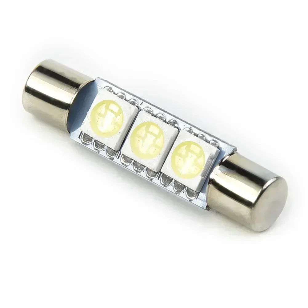 Car Headlight Bulbs LED Headlight Bulbs 6X Car LED Lights Sunshade Mirror Lamps Xenon White 5050 3SMD 6641/6614F 12V 6000K LED Bulb Sun Visor Makeup Mirror Fuse Light