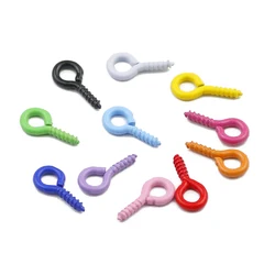 Vibrant Mini Eyelet Pins & Clasps Set for Jewelry Making - 100 Pieces (Mix Color)