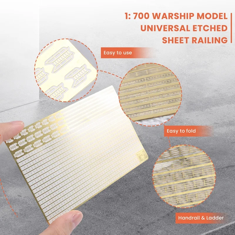 Photo-Etched PE Handrail & Ladder For 1/700 Model Ship CYPE005 Universal PE Railing Ladder Escalator pe handrail and ladder