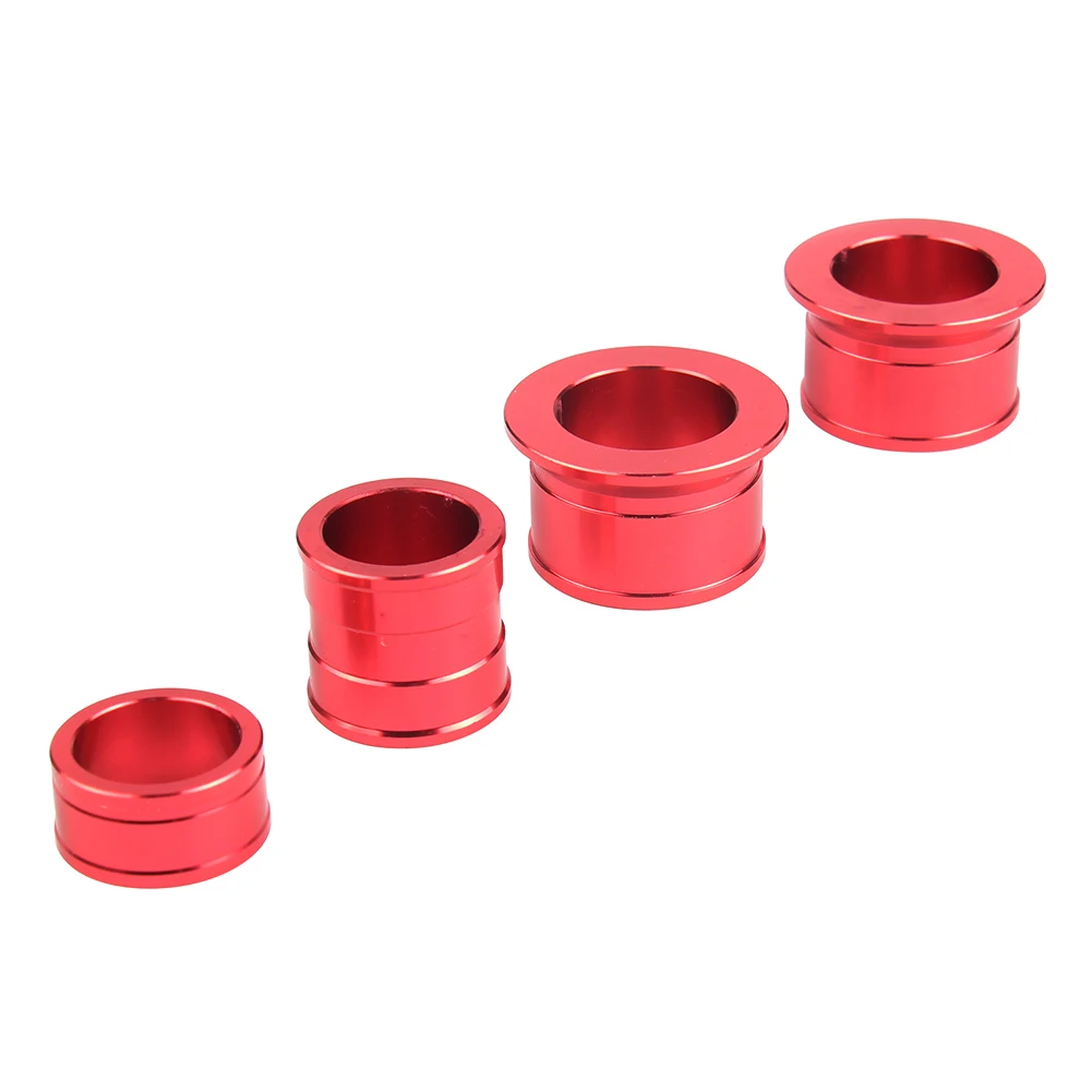 Rear Wheel Hub Cushion CNC Billet Aluminum Front with Rear Wheel Hub Spacers wheel busher For CR 125 250R CRF 250R 250X 450R 450X Motorcross Dirt Bike