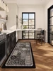Artistic Kitchen Carpet Retro Luxurious Decoration Non-slip Carpets Restaurant Absorbent Rug PVC Wear-resistant Breathable Rugs 1