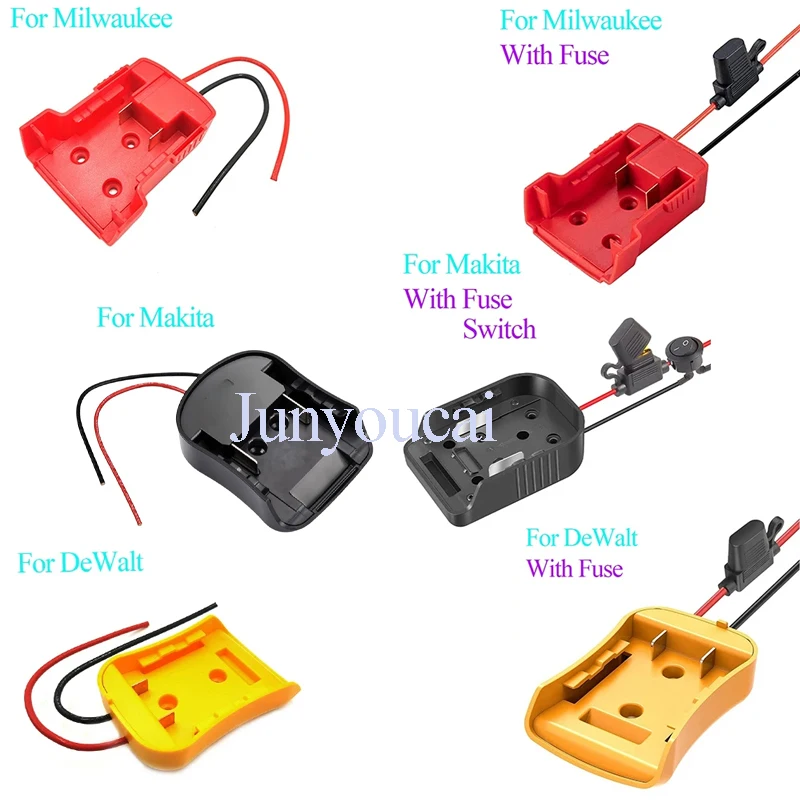마키타 18V 리튬 배터리 케이스용, 디월트 20V용, 밀워키 리튬 이온 배터리용 DIY 파워 휠 도구, M18 어댑터 컨버터용