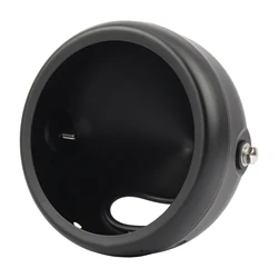 Universal Motorcycle LED Headlight Housing - Retro Modified Design, 5.75 & 7 Options (5.75 inch black)