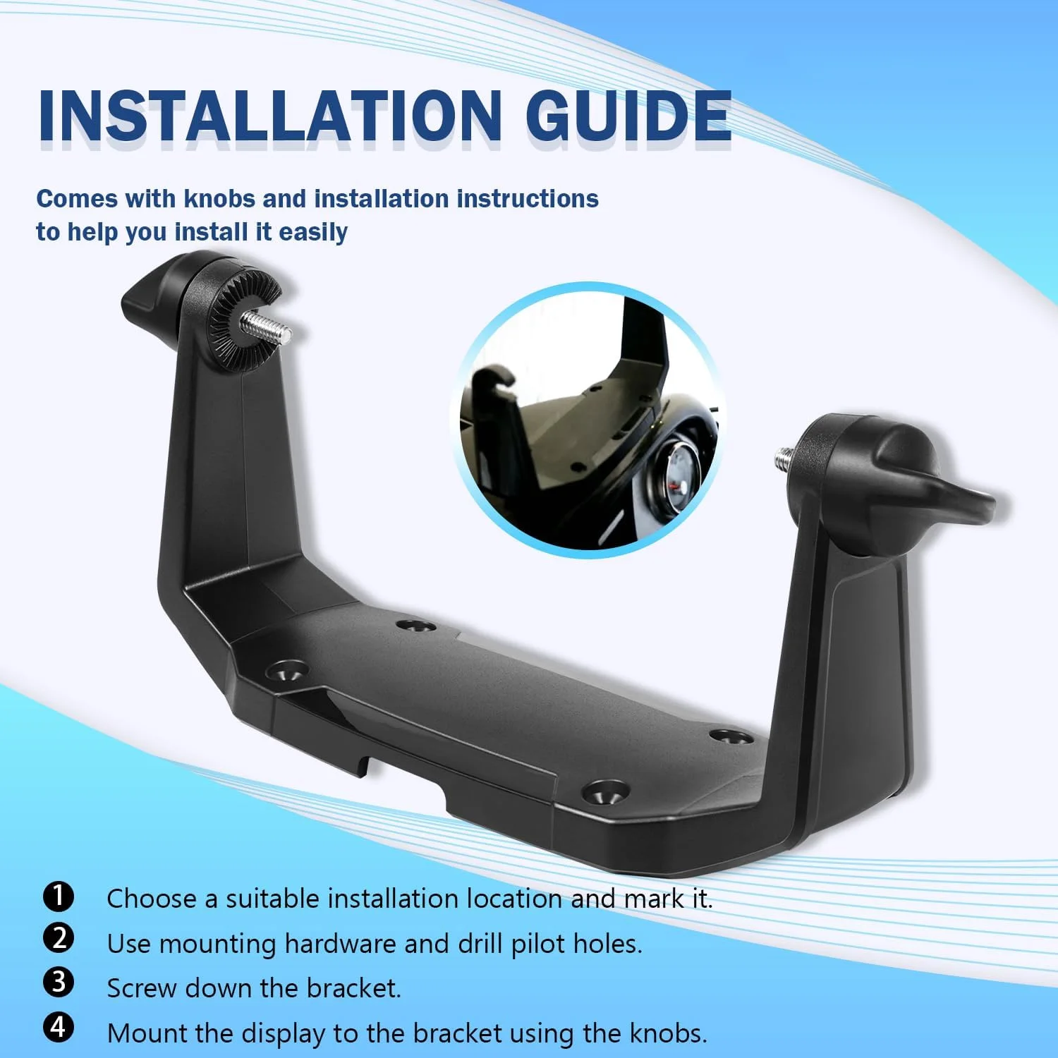 Gimbal Mount For Humminbird Helix 7 Fish Finders - Adjustable Bracket Except G4N Models