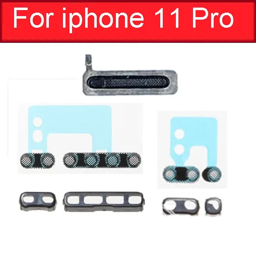Lot De 10 Filets Anti-poussière Pour IPhone X XS XS Max - Grille De Protection écouteur, Argenté