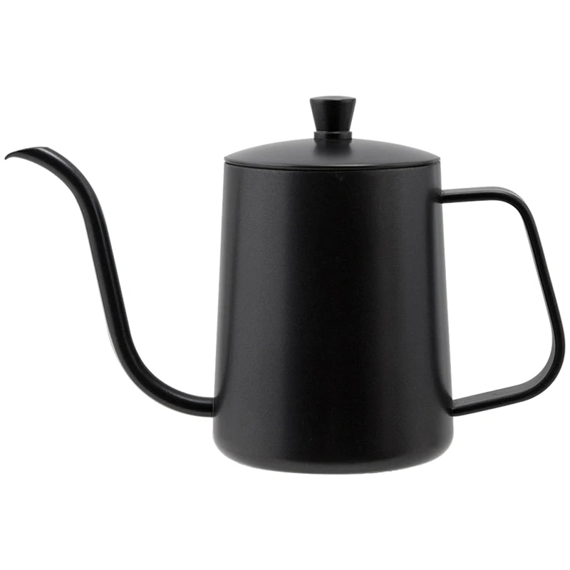 

350Ml Coffee Tea Pot Stainless Steel Long Narrow Gooseneck Spout Kettle Hand Drip Kettle Pour Over Coffee Pot With Lid