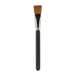 Premium Wooden Handle Foundation Brush - Soft Blending & Concealer Tool (Black)