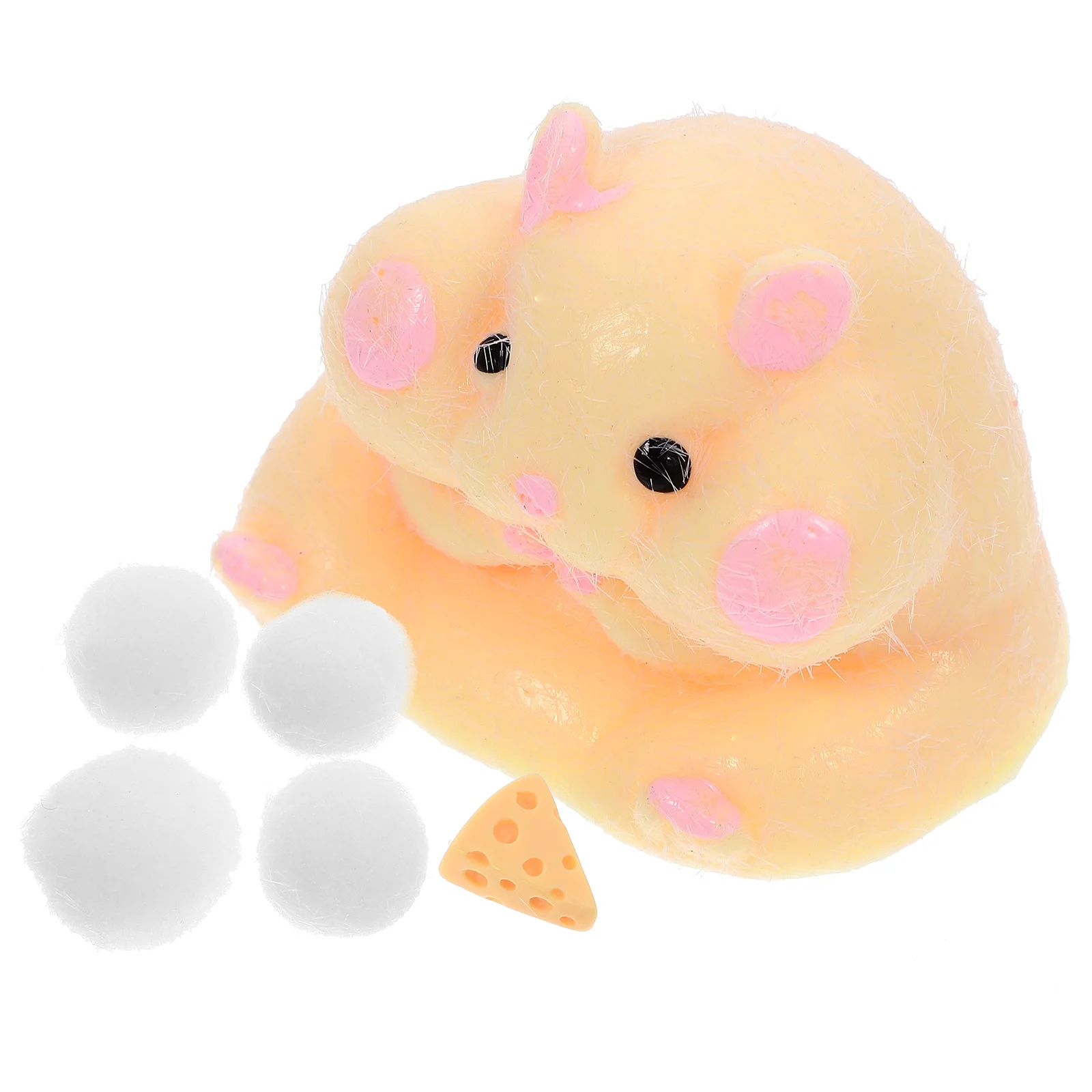 

Hamster Dumplings Funny Toy Small Stretchy Compact Toys