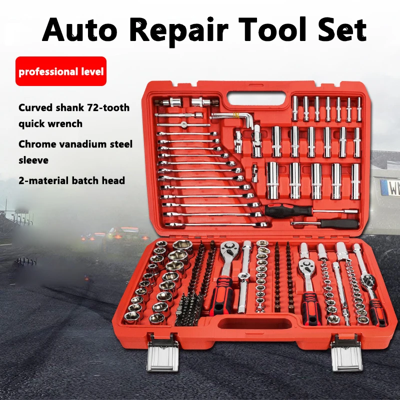 

Tools Combination Ratchet Quality High Head Tool Batch Auto Socket Hardware Tool Repair Wrench 46Pcs Set Tool