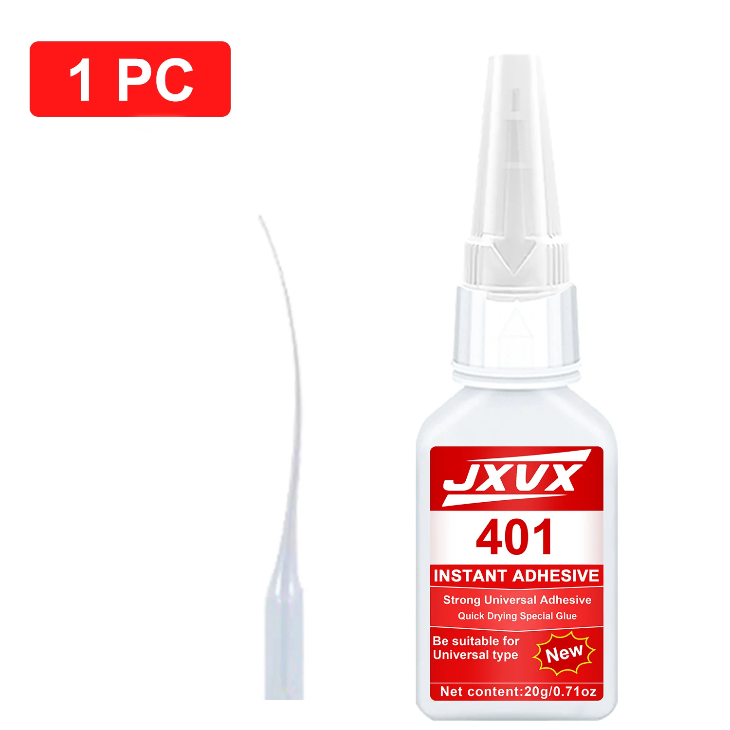 דבק נוזלי כל-תכליתי 20 גרם - דבק AC שקוף ומהיר התייבשות למתכות, פלסטיק, עץ, קרמיקה, זכוכית ושחזור ביתי, הדבק החזק ביותר למתכות ופלסטיק, קל לשימוש.
