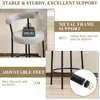 Bar Stools Set of 3, 28 Inches Counter Height Bar Stools with Curved Back, Modern Upholstered Fabric Grey Tall Barstools for 5