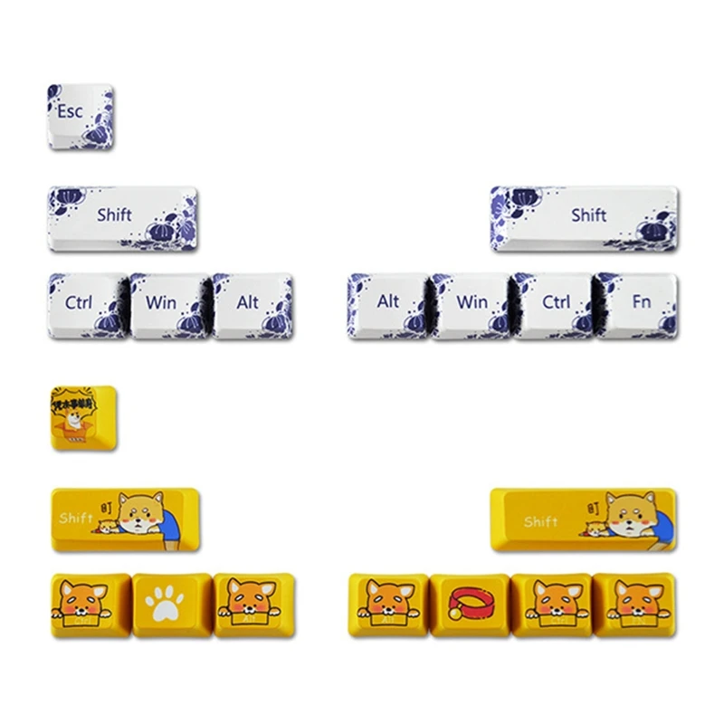 OFBK CMYK 염료 하위 PBT 키캡 컬러 열 승화 SHIFT ECS 대형 키