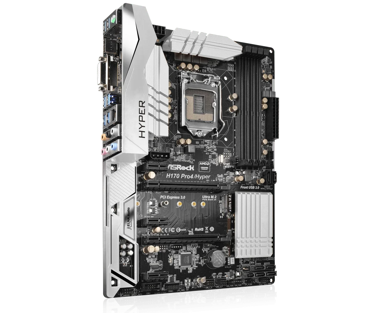 ASRock H170 Pro4/Hyper Motherboar LGA 1151 DDR4 2133 64GB