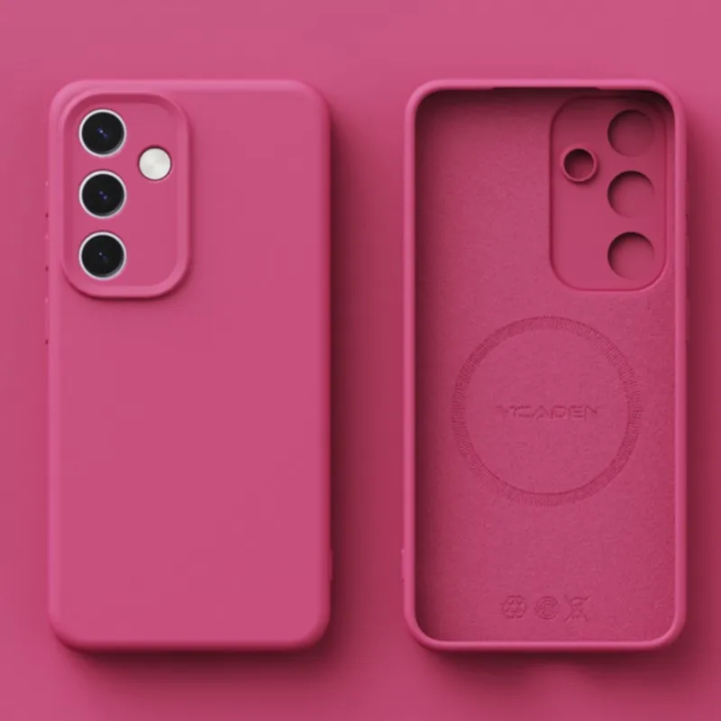 Premium Liquid Silicone Magnetic Case - Ultra Soft Shockproof Matte Candy Cover