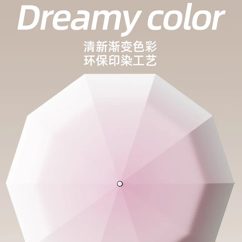 Fully automatic Sun umbrella UV protection dual-purpose Plastic Men's Parasol