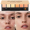 6-color Concealer Blush Palette Cream Matte Highight Contour Makeup  Eyeshadow Base Palette with Brush Covering For Dark Circles 1