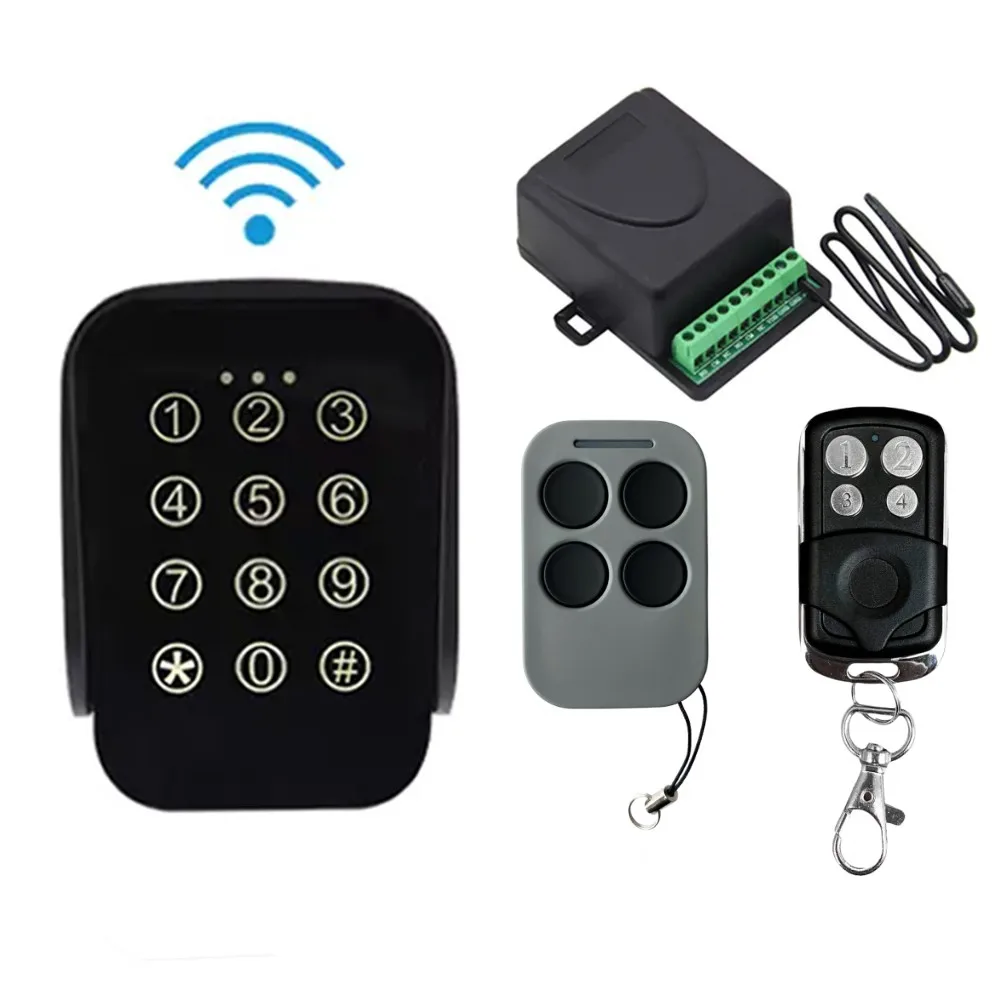 Wireless Keypad Keyless Entry Keypad Waterproof Digital Code Panel Security Control for Automatic Swing Sliding Gate Opener