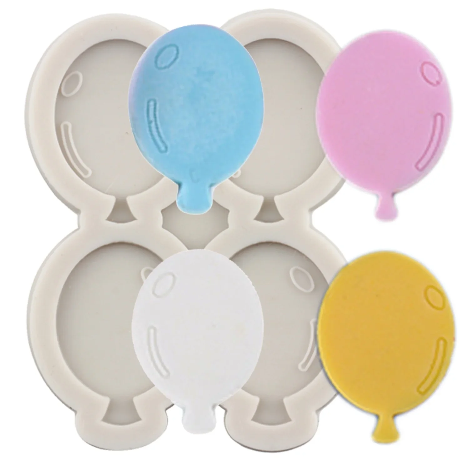 

Balloon Shape Lollipop Candy Silicone Molds Baby Birthday Cupcake Topper Fondant Cake Decorating Tools Chocolate Gumpaste Mould