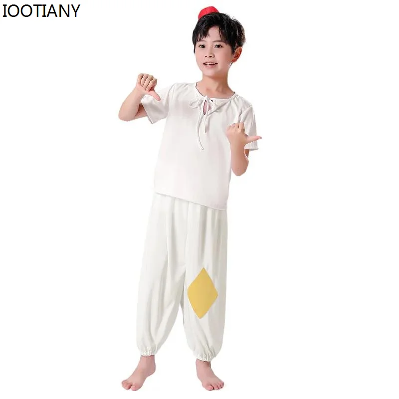 New Storybook Anime Cartoon Arab Prince Cosplay Outfits Kids Halloween Aladdin Costume Carnival Party Stage Performance Clothing