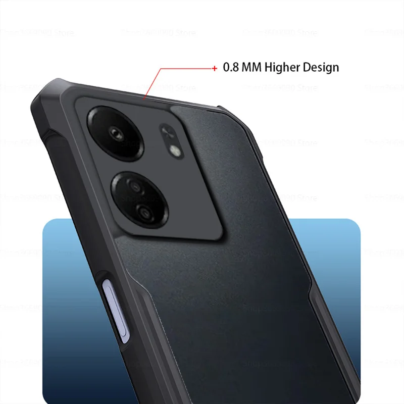 Clear Acrylic Shockproof Armor Case with Lens Protection