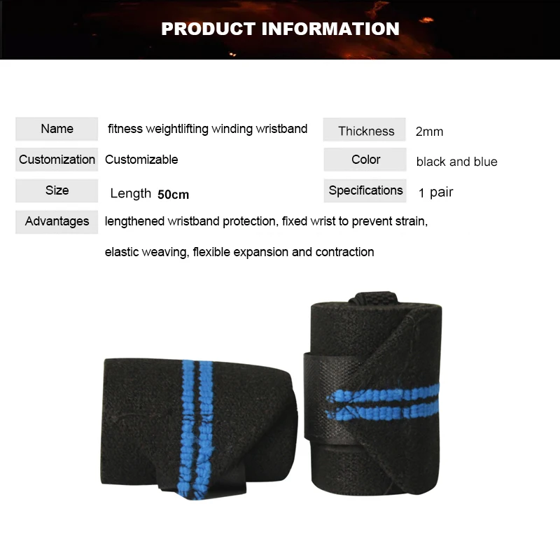 Adjustable Sport Wristband Wrist Wrap Bandage Support Band Gym Wrist Strap Safety Sports Protector Hand Bands 1Pair