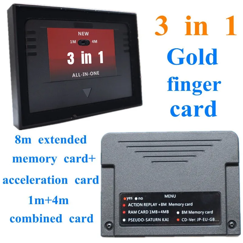 

Original New All In One Sega Saturn Games Card Pseudo-Saturn KAI, Pseudo-Kai 6.274, Action Replay Card, 8 MB Memory，4 MB Ram