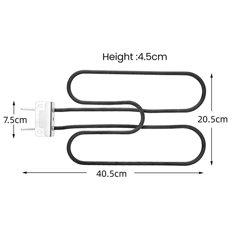 For Weber 66631 Heating Elements Barbecue Grill Heating Pipe Weber Q140 Q1400 Replacement Accessories,EU Plug 6