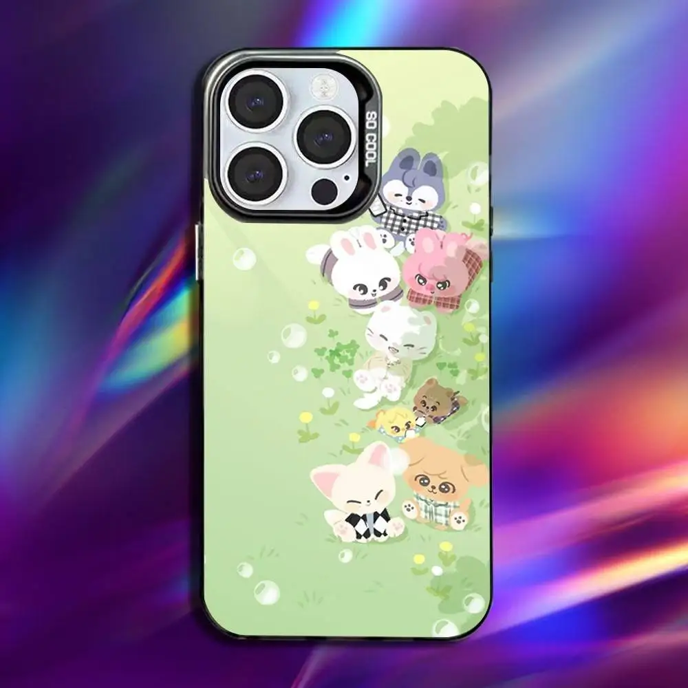 Kpop Stray-Kids Skzoo Anti-Fall Black Matte Hard Bumper Phone Case