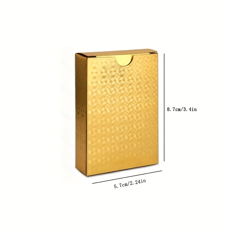 Golden Waterproof Playing Cards Poker Parties Games Halloween/Thanksgiving Day/Christmas Gift playing cards