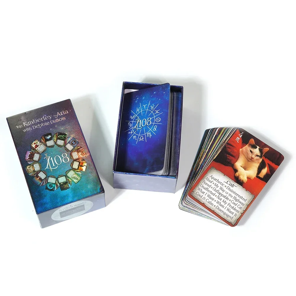 The iN2IT Zodiac 108 Oracle Deck w/Keywords 132 Oracle Cards Object Based Astrology Numerology Tarot Deck Ready Any Situation tarot cards,angel oracle cards