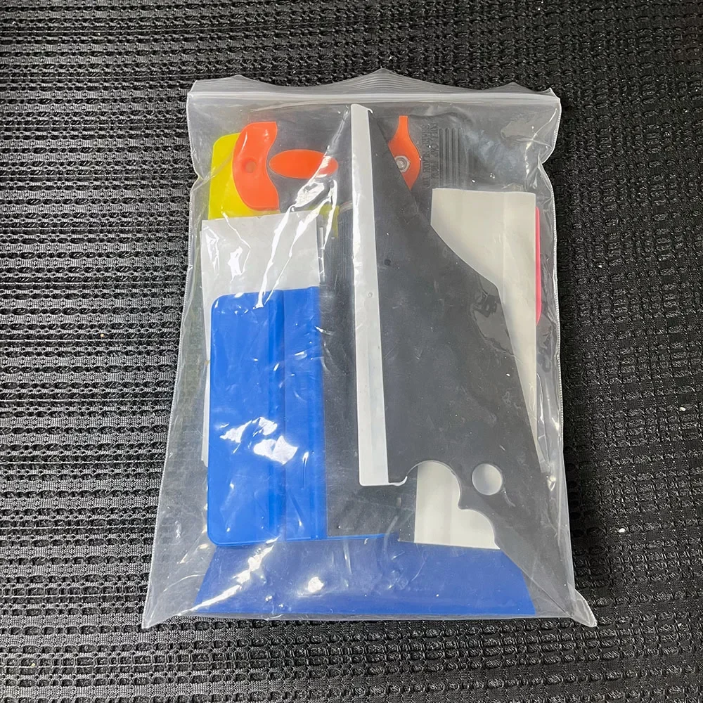 11Pcs Car Window Tint Wrapping Vinyl Tools Squeegee Scraper Applicator Kits Set Car Body Film with Spare Blades