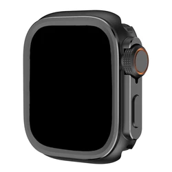 Sleek Metal Bumper Case for Apple Watch - Premium Protector Cover (Black)
