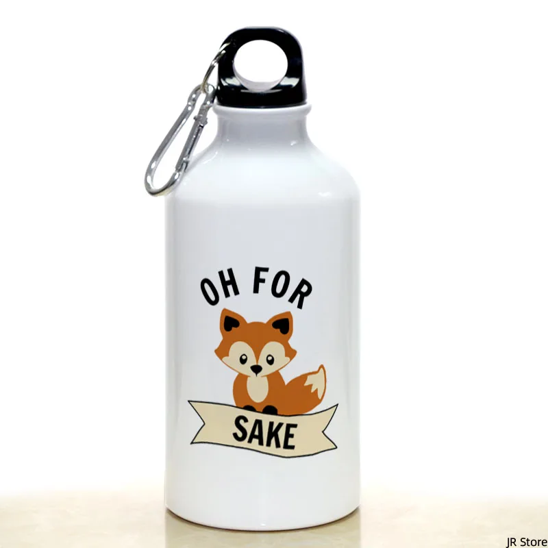 

Oh For Fox Sake Coffee Sport Water Bottle With Carabiner Gifts 17oz