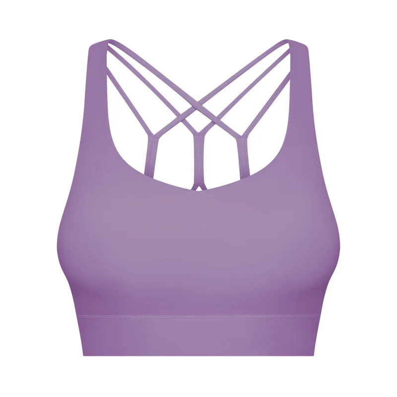 Solid Color Women Sports Bras Gathered Without Steel Ring Running Vest Fitness Front Zipper Sexy Shockproof Underwear