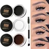Matte Brown Black Wild Eyebrow Cream 3D Natural Tint Eyebrow Enhancers Gel Wax Waterproof Lasting Eye Makeup Cosmetic Tools 3