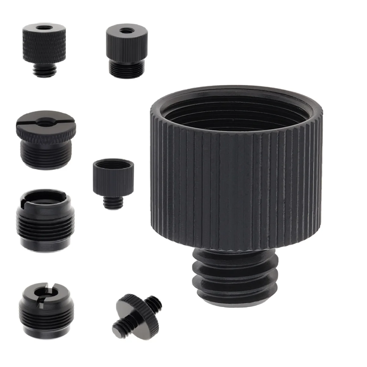 Microphone Adapter 1/4-Inch 3/8-Inch 5/8-Inch Precision Screw Adapters for Microphone Stand / Boom Arm Camera / Tripod Accessories