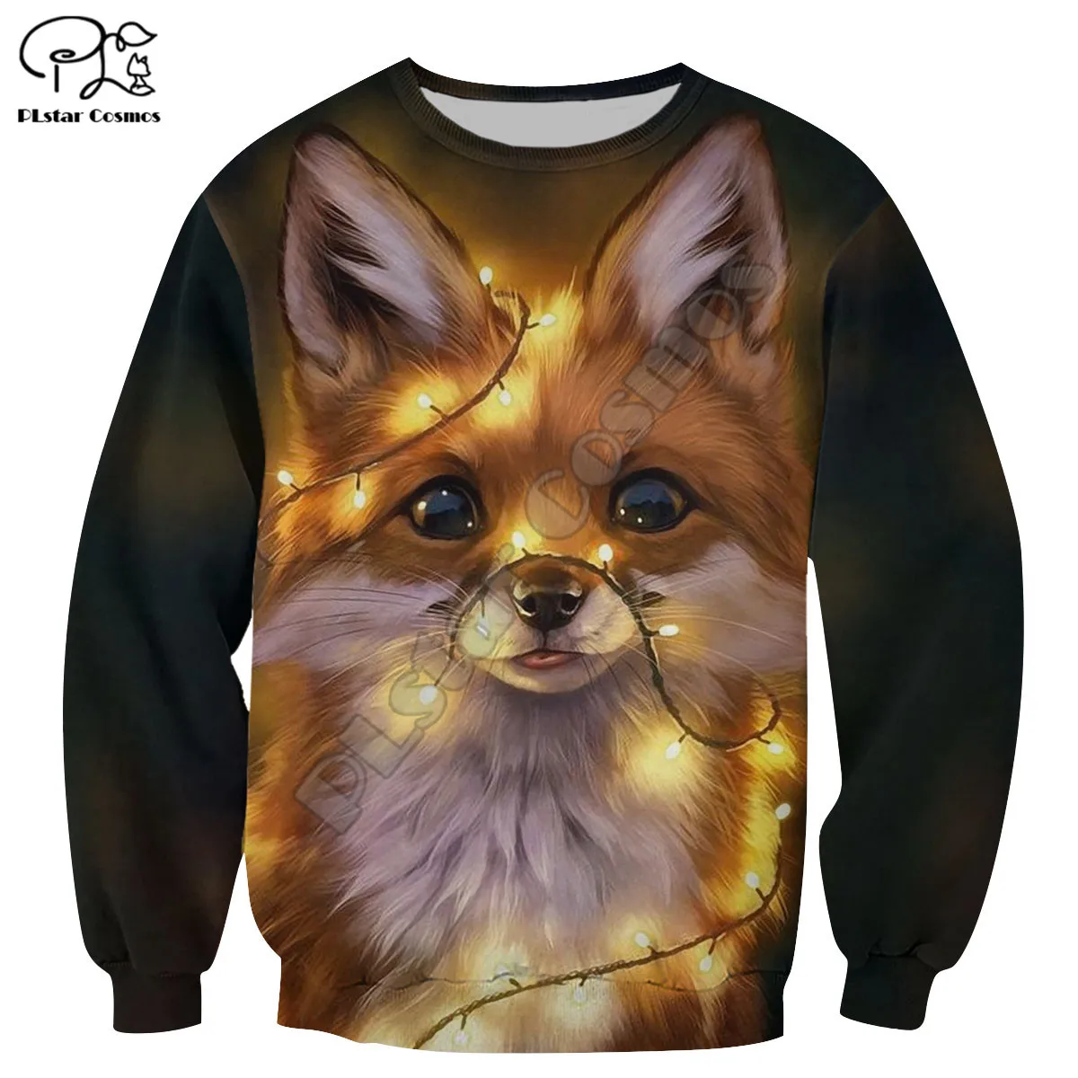 PLstar Cosmos Cute Fox Animal 3D Printed New Fashion Hoodies Sweatshirts Zip Hoded For Men/Women Casual Streetwear Apparel F09