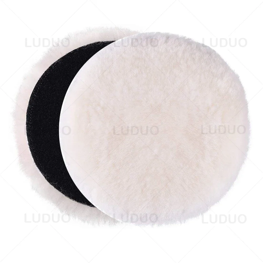 5PCS Car Polishing Kit Soft Wool Sponge Pad for Auto Beauty Waxing Polishing Disc Detailing Cleaning Paint Care 7/6/5/4/3inch