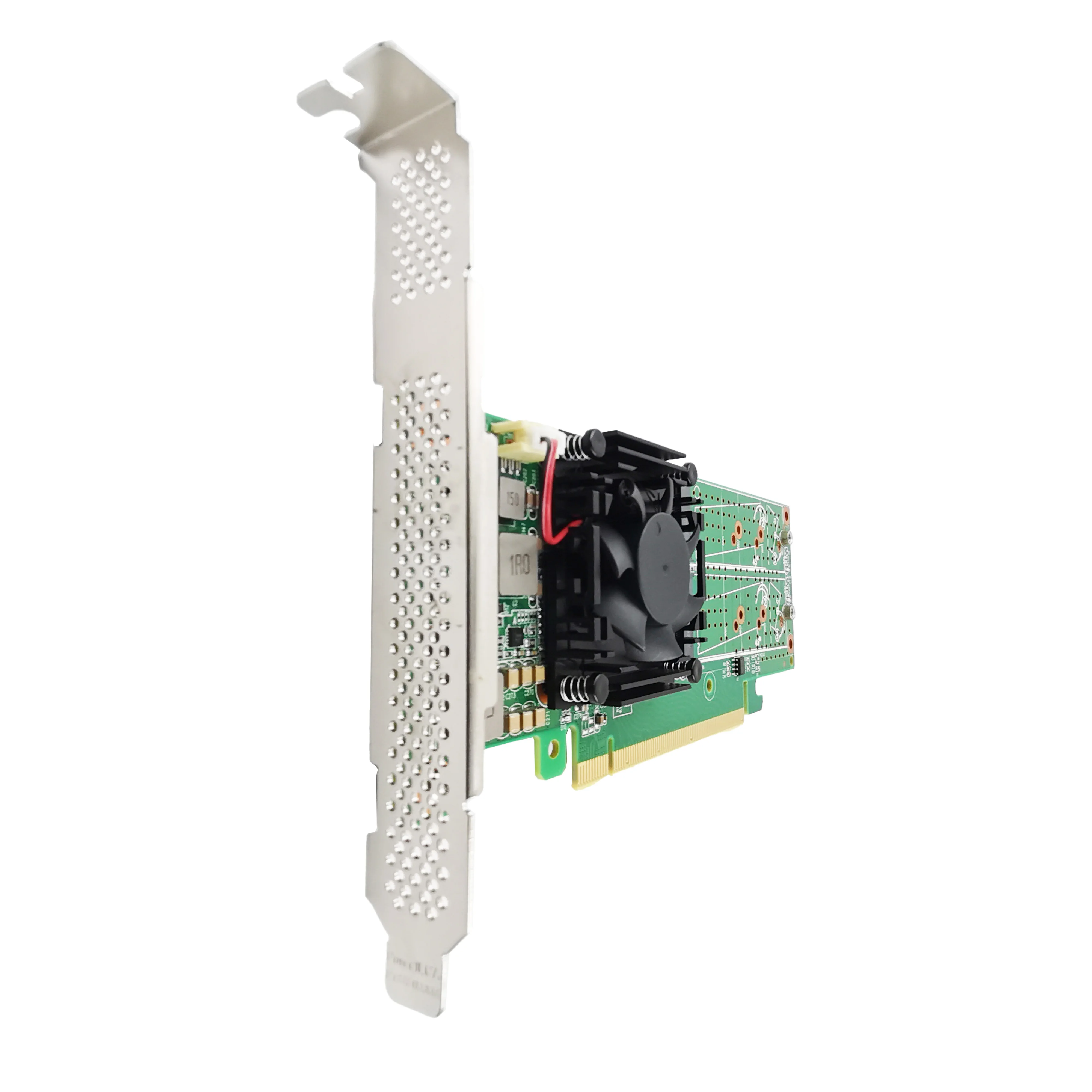 PCIe 3.0 X16 to 4x M.2 NVMe SSD Switch Adapter support 2280 SSD-PE3162-4IL no motherboard bifurcation required
