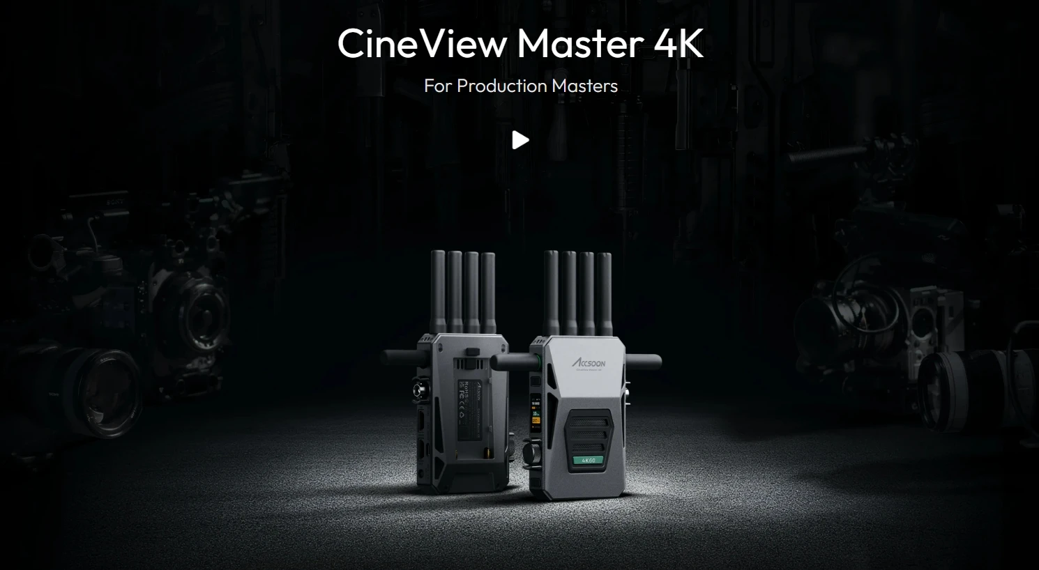 Description Picture 3 of itemACCSOON CineView Master 4K Wireless Video Transmission 2.5KM 2.4GHz 6GHz 5GHz Tri-Band and DFS for iphone ipad Live Monitoring