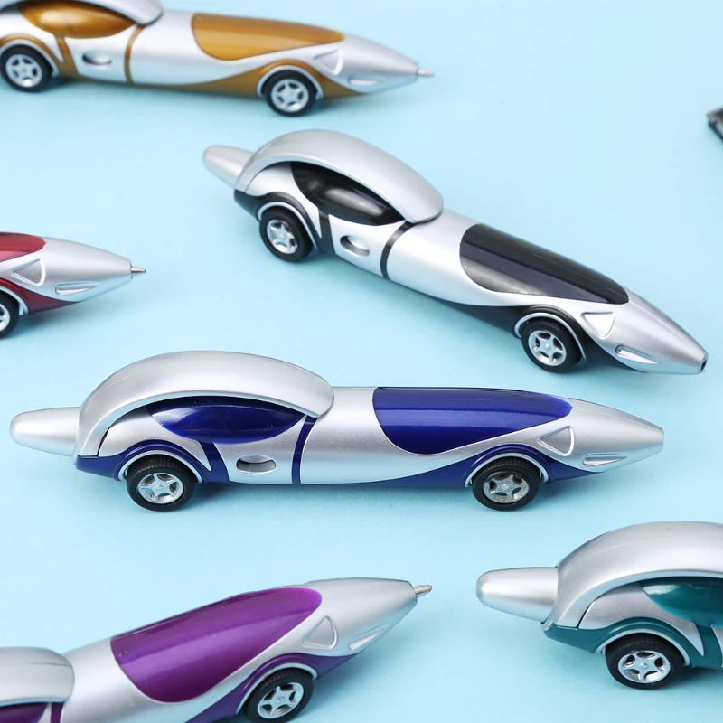 

Y1UB Funny Novelty Design Racing Car Shaped Ballpoint Pen Office Child Kid Toy Gift