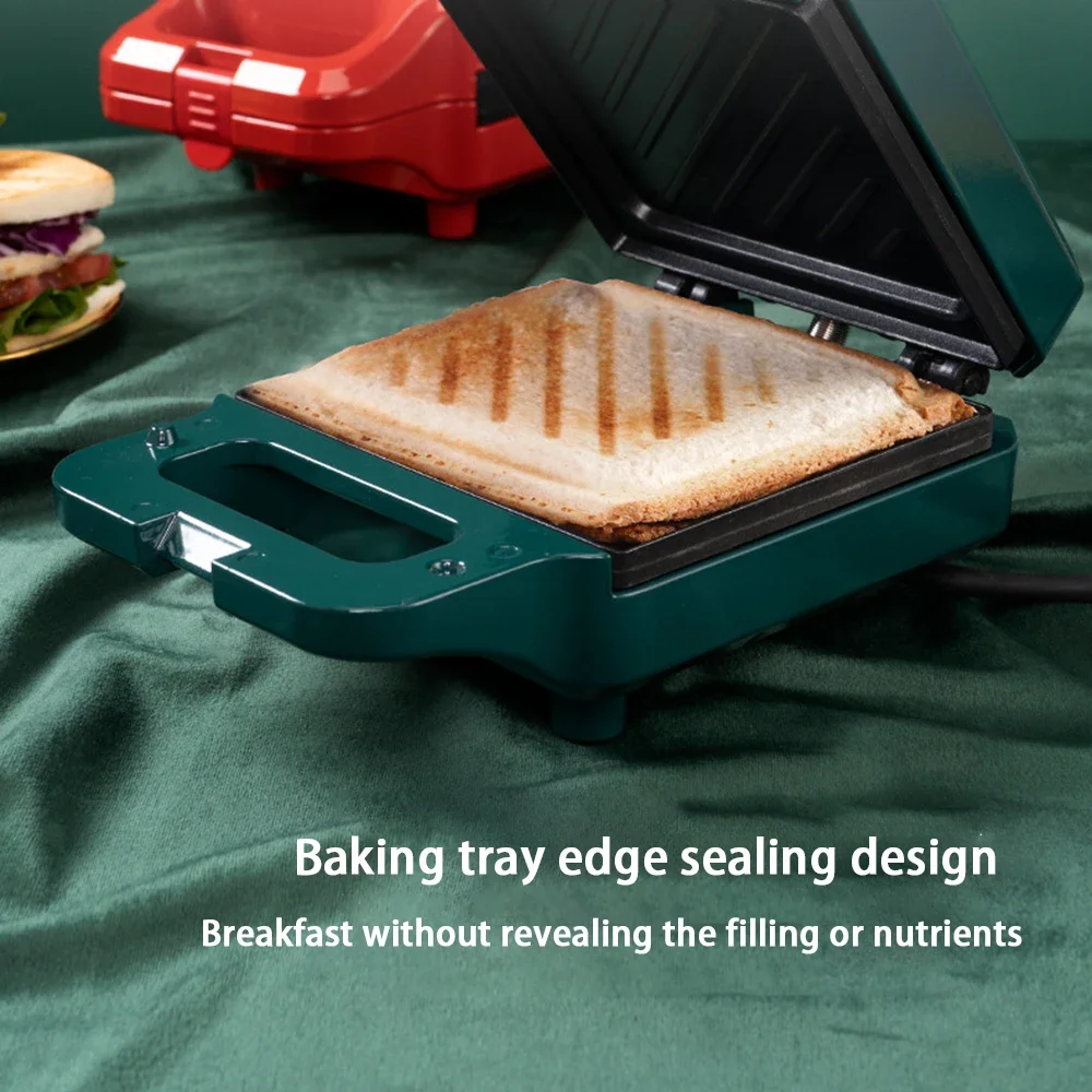 Multi-function Sandwich Maker Mini Light Breakfast Maker Egg Omelette Tray Fried Steak Whole Dish Heated Non-stick Plate