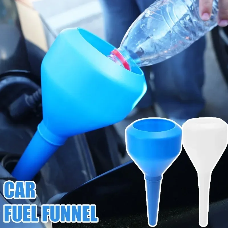Hands Free Oil Funnel No Spill Flexible Long Neck Fuel Funnel for Car Motorcycle Engine Oil Transmission Fluid Filling Tools