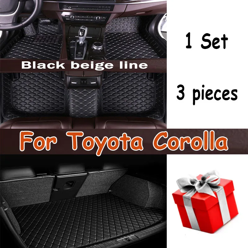 

Leather Car Floor Mats For Toyota Corolla E210 210 2019 2020 2021 Floorliners Carpets Rugs Pads Interior Parts Accessories