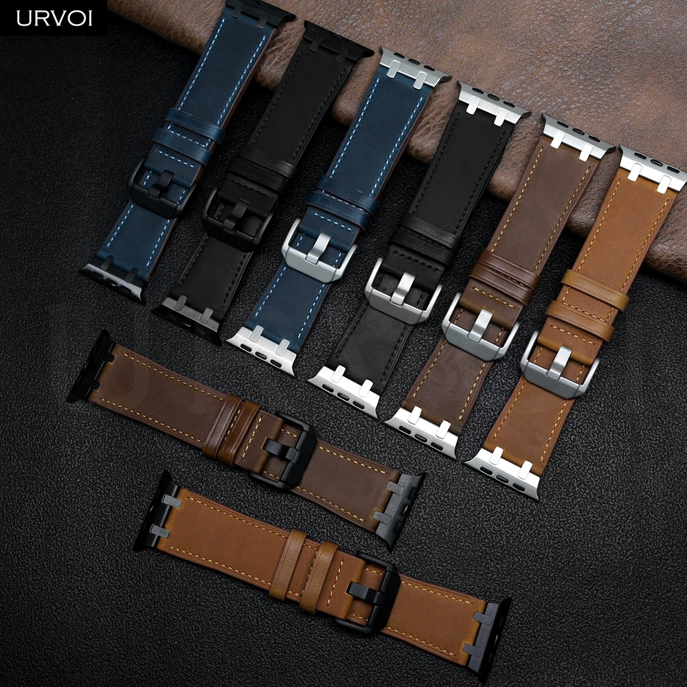 รูปสินค้า สายนาฬิกาหนังวินเทจ สำหรับ Apple Watch หลายรุ่น