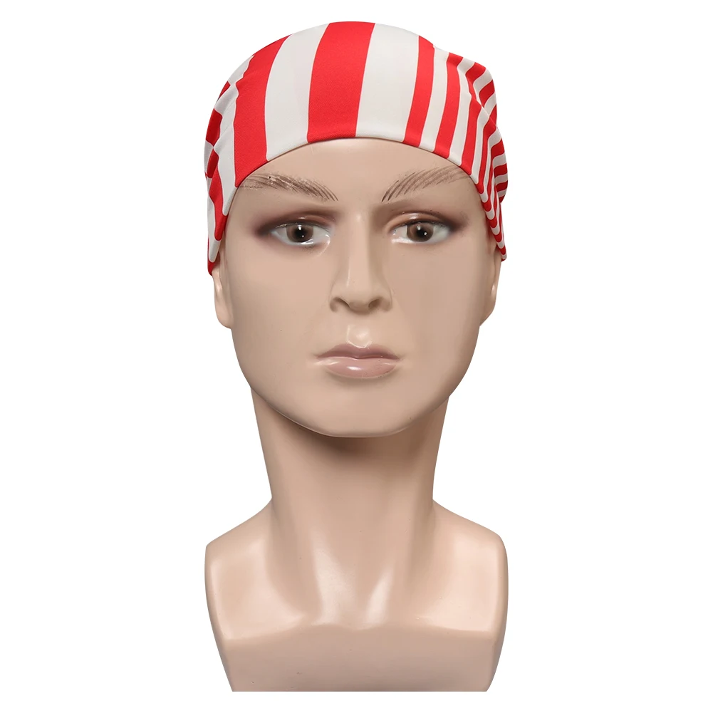 Anime One Piece Buggy Cosplay Pirate Cap Hat Scarf Headband Accessory Halloween Carnival Party Clothes