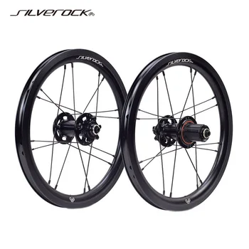 SILVEROCK SR30A-HUB001 합금 디스크 휠, 거스트 K3 플러스, 어린이 접이식 자전거 휠셋 슈퍼용, 16 인치 305 349, 8-11s, 100mm, 135mm