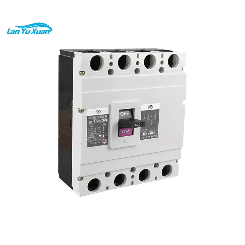 

3P 4P 630A Power Safety Molded Case MCCB Mini Circuit DC Breaker